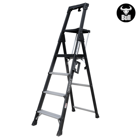 ESCALERA ALUMINIO PORTÁTIL HIGH QUALITY 4P 150KG 0.98m APHQ150-4IA AMERICAN BULL - imagen 3