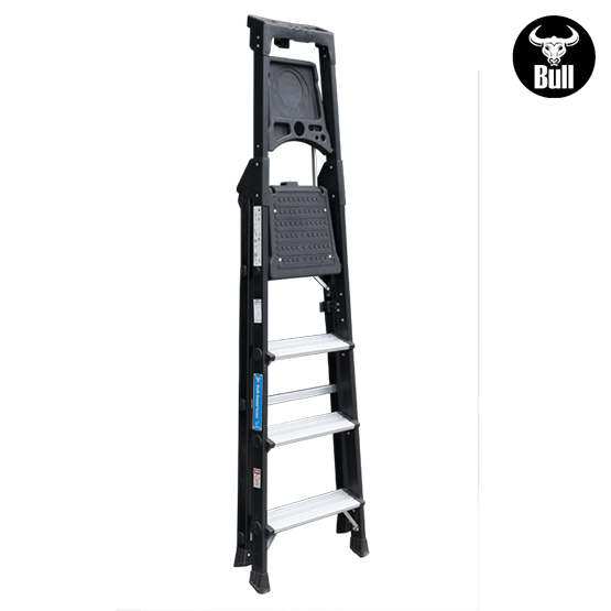 ESCALERA ALUMINIO PORTÁTIL HIGH QUALITY 4P 150KG 0.98m APHQ150-4IA AMERICAN BULL - imagen 4