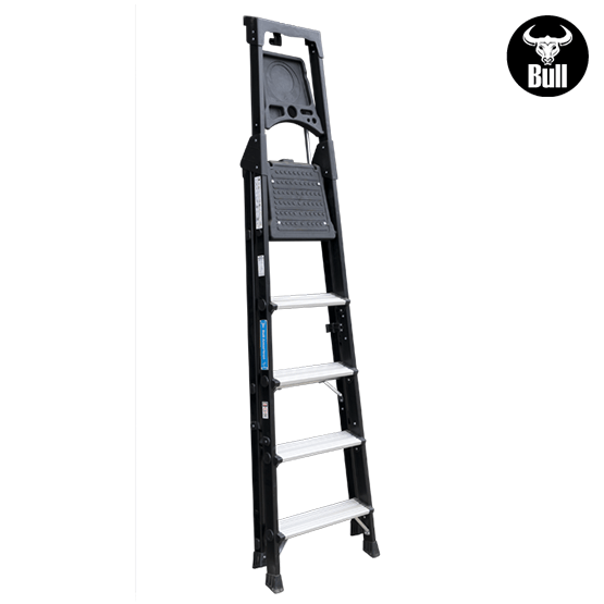 ESCALERA ALUMINIO PORTÁTIL HIGH QUALITY 5P 150KG 1.25m APHQ150-5IA AMERICAN BULL - imagen 4