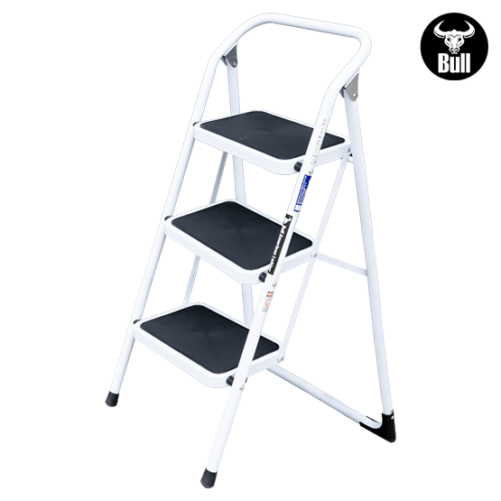 ESCALERA ALUMINIO TIPO TABURETE 3P 150KG 0.69m ST150-3IA AMERICAN BULL - imagen 3
