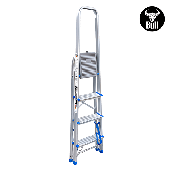 ESCALERA ALUMINIO TIPO BANQUETA 4P 150KG 0.84m EAB150-4IA AMERICAN BULL - imagen 2