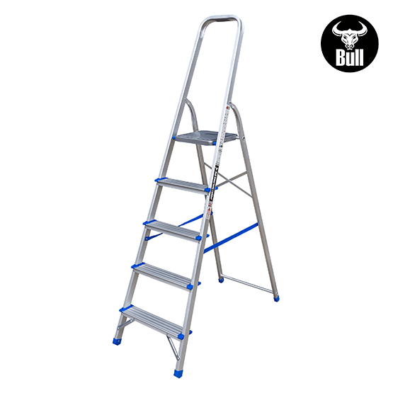 ESCALERA ALUMINIO TIPO BANQUETA 5P 150KG 1.06m EAB150-5IA AMERICAN BULL - imagen 4
