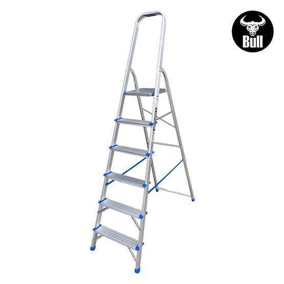 ESCALERA ALUMINIO TIPO BANQUETA 6P 150KG 1.28m EAB150-6IA AMERICAN BULL - imagen 4