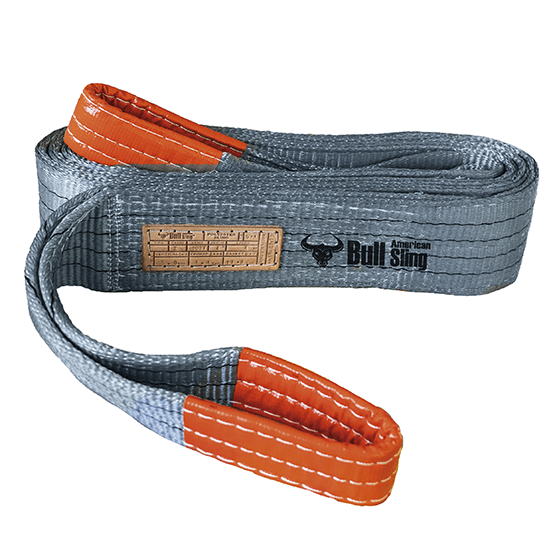 ESLINGA DE POLIÉSTER GRIS 4"X1mtsX5.6TX2CAPAS FS 5:1 ASME B30.9 PROUP AMERICAN SLING