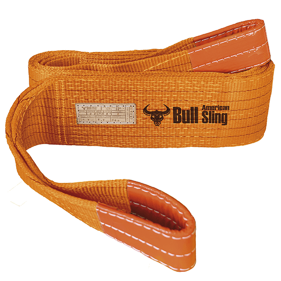 ESLINGA DE POLIÉSTER NARANJA 300mm(10")X6mtsX10TX2CAPAS FS 7:1 EN 1492-1 (NORMATIVA EUROPEA) AMERICAN BULL
