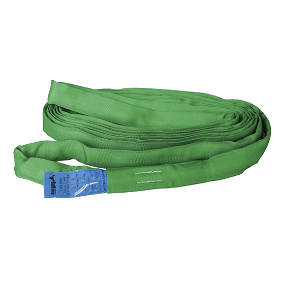 ESLINGA DE POLIÉSTER TUBULAR VERDE N2X10mtsX5300LBS(2.4T) FS 5:1 ASME B30.9 (NORMATIVA EEUU) AMERICAN BULL - imagen 1