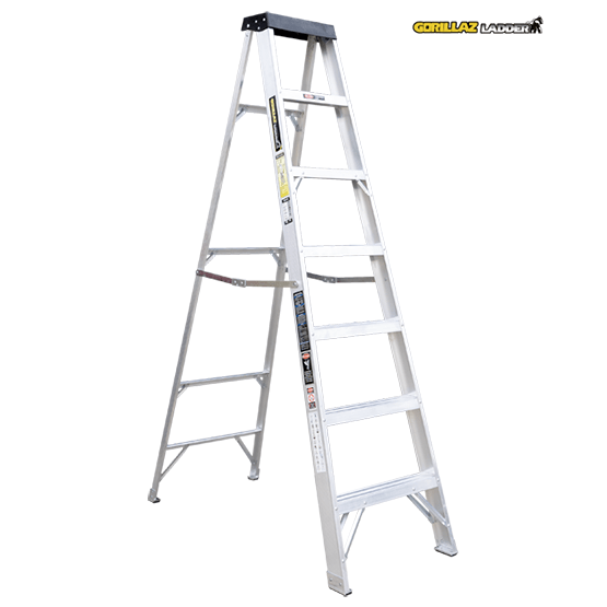 ESCALERA ALUMINIO TIJERA SIMPLE 2.13m GATS7-II GORILLAZ 102KG - imagen 2