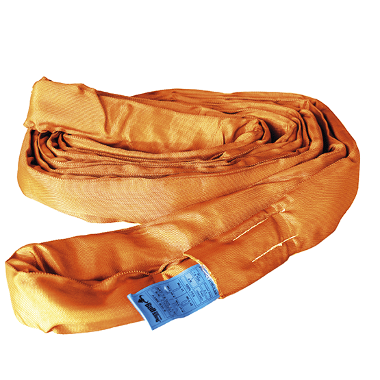 ESLINGA DE POLIÉSTER TUBULAR NARANJA N10X8mtsX25000LBS(11.3T) FS 5:1 ASME B30.9 (NORMATIVA EEUU) AMERICAN BULL