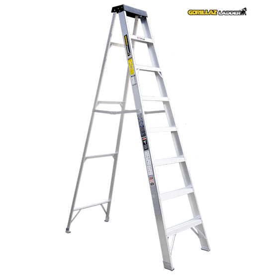 ESCALERA ALUMINIO TIJERA SIMPLE 2.44m GATS8-II GORILLAZ 102KG - imagen 2