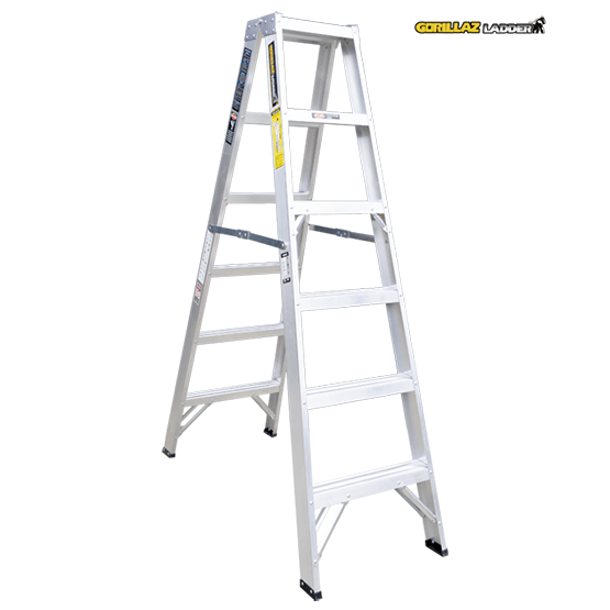 ESCALERA ALUMINIO TIJERA DOBLE 1.83m GATD6-II GORILLAZ 102KG - imagen 2