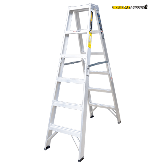 ESCALERA ALUMINIO TIJERA DOBLE 1.83m GATD6-II GORILLAZ 102KG - imagen 3