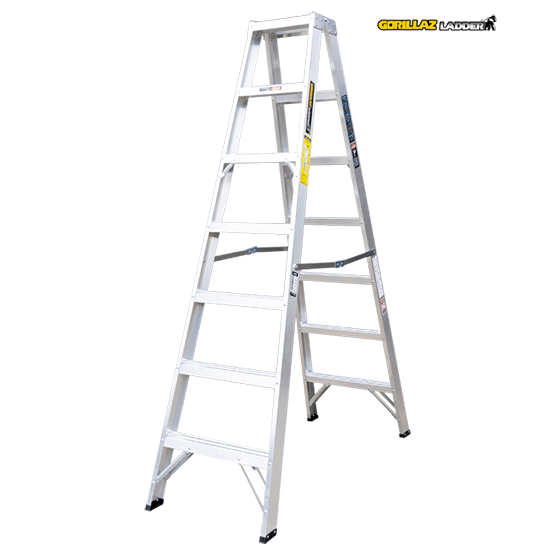 ESCALERA ALUMINIO TIJERA DOBLE 2.13m GATD7-II GORILLAZ 102KG - imagen 3
