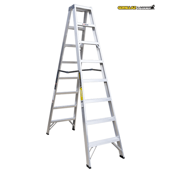 ESCALERA ALUMINIO TIJERA DOBLE 2.44m GATD8-II GORILLAZ 102KG - imagen 2