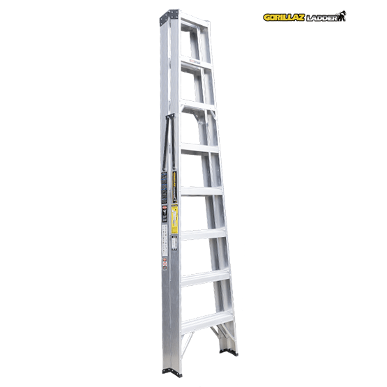 ESCALERA ALUMINIO TIJERA DOBLE 2.44m GATD8-II GORILLAZ 102KG - imagen 4