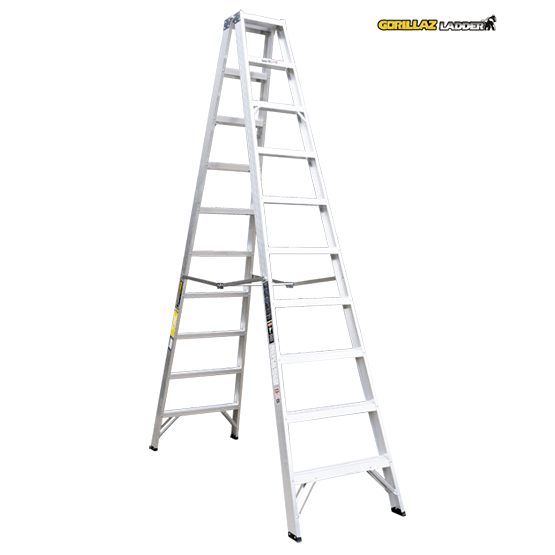 ESCALERA ALUMINIO TIJERA DOBLE 3.05m GATD10-II GORILLAZ 102KG - imagen 2