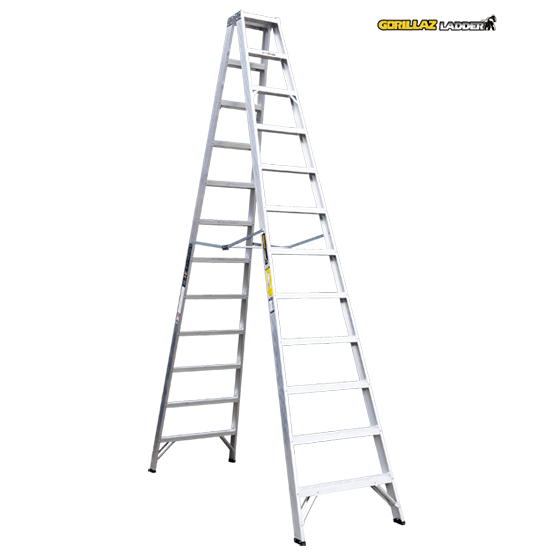 ESCALERA ALUMINIO TIJERA DOBLE 3.66m GATD12-II GORILLAZ 102KG - imagen 2