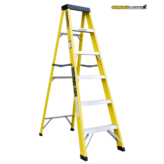 ESCALERA FIBRA TIJERA SIMPLE 1.83m GFTS6-II GORILLAZ 102KG - imagen 2