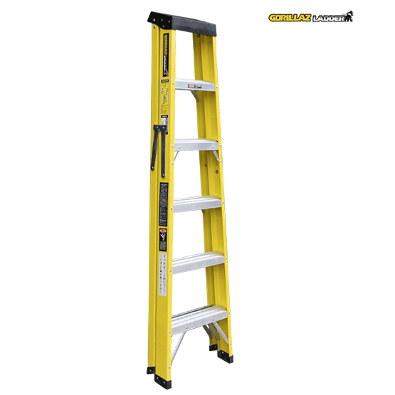 ESCALERA FIBRA TIJERA SIMPLE 1.83m GFTS6-II GORILLAZ 102KG - imagen 4