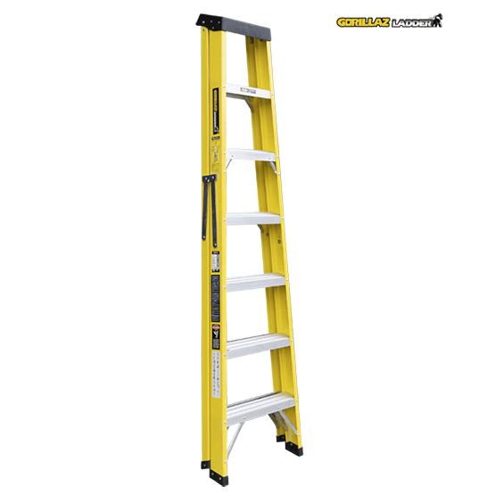 ESCALERA FIBRA TIJERA SIMPLE 2.13m GFTS7-II GORILLAZ 102KG - imagen 4