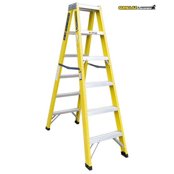 ESCALERA FIBRA TIJERA DOBLE 1.83m GFTD6-II GORILLAZ 102KG - imagen 2