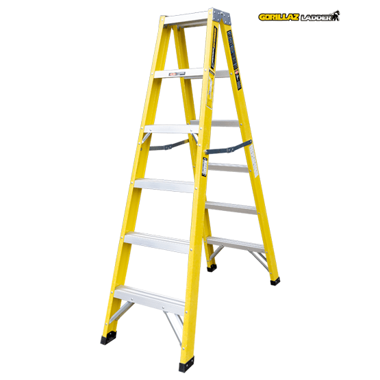 ESCALERA FIBRA TIJERA DOBLE 1.83m GFTD6-II GORILLAZ 102KG - imagen 3