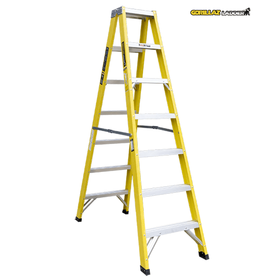 ESCALERA FIBRA TIJERA DOBLE 2.13m GFTD7-II GORILLAZ 102KG - imagen 2