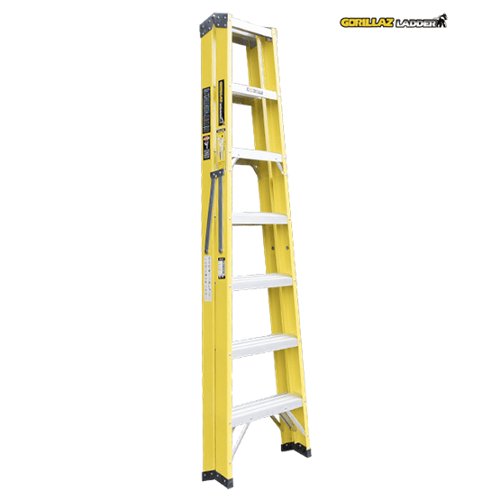 ESCALERA FIBRA TIJERA DOBLE 2.13m GFTD7-II GORILLAZ 102KG - imagen 4