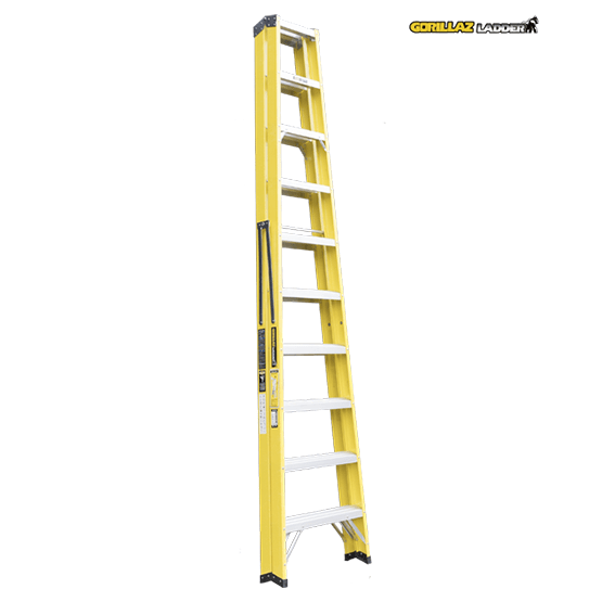 ESCALERA FIBRA TIJERA DOBLE 3.05m GFTD10-II GORILLAZ 102KG - imagen 4