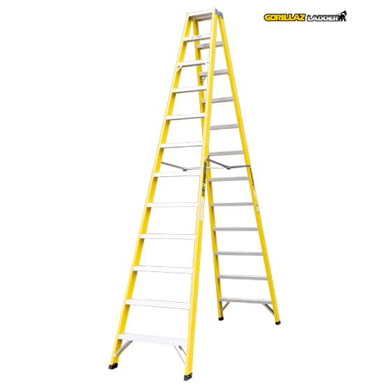 ESCALERA FIBRA TIJERA DOBLE 3.66m GFTD12-II GORILLAZ 102KG - imagen 3