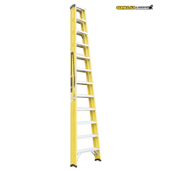 ESCALERA FIBRA TIJERA DOBLE 3.66m GFTD12-II GORILLAZ 102KG - imagen 4