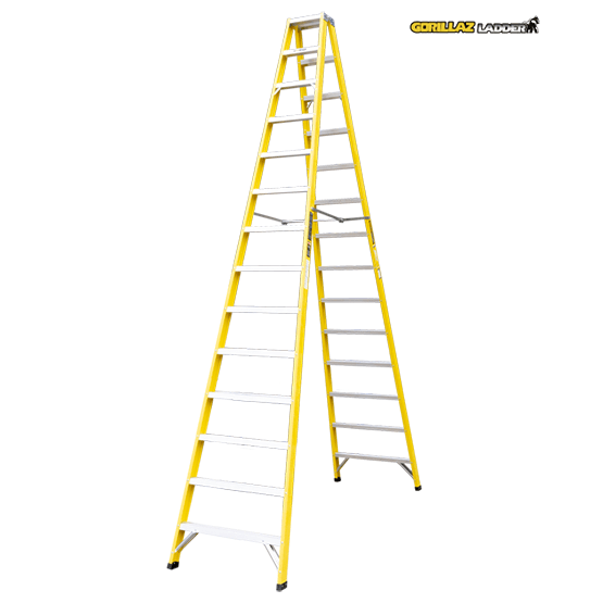 ESCALERA FIBRA TIJERA DOBLE 4.27m GFTD14-IA GORILLAZ 150KG - imagen 3
