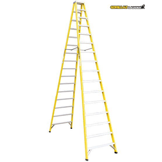 ESCALERA FIBRA TIJERA DOBLE 4.88m GFTD16-IA GORILLAZ 150KG - imagen 2