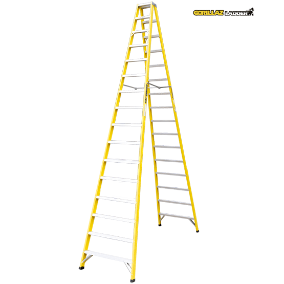 ESCALERA FIBRA TIJERA DOBLE 4.88m GFTD16-IA GORILLAZ 150KG - imagen 3