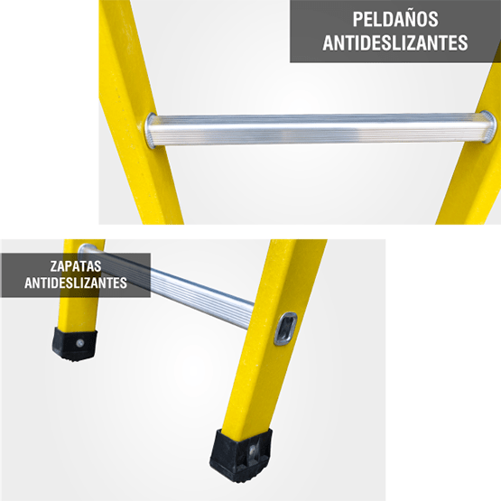ESCALERA FIBRA APOYO 2.44m GFA8-IA GORILLAZ 150KG - imagen 4