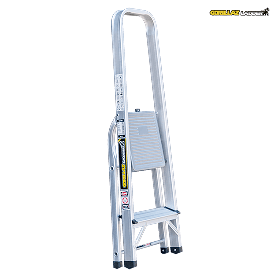 ESCALERA ALUMINIO BANQUETA 0.40m GAB2-IA GORILLAZ 150KG - imagen 4