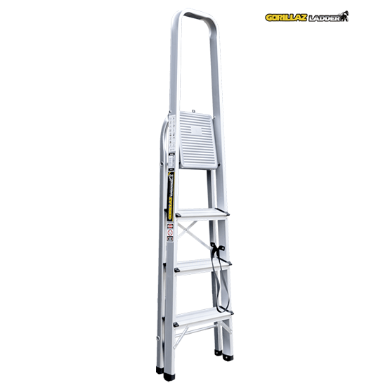 ESCALERA ALUMINIO BANQUETA 0.84m GAB4-IA GORILLAZ 150KG - imagen 4