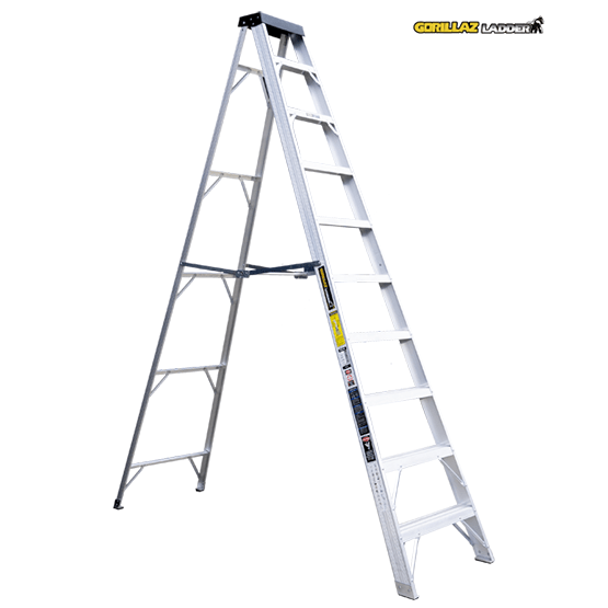 ESCALERA ALUMINIO TIJERA SIMPLE 3.05m GORILLAZ 150kg - imagen 2