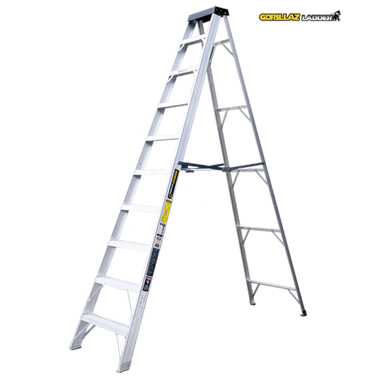 ESCALERA ALUMINIO TIJERA SIMPLE 3.05m GORILLAZ 150kg - imagen 3