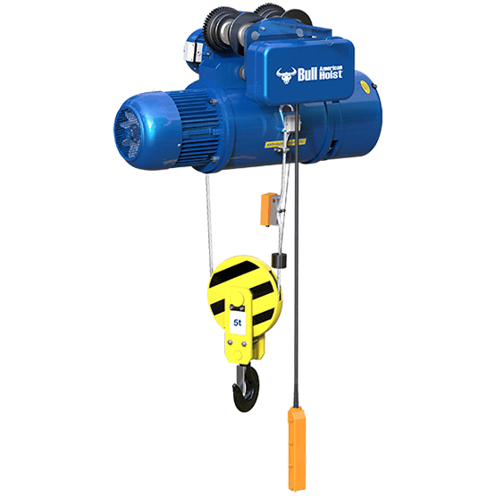 POLIPASTO C/TROLLEY 5T HS05+TS05 9mts 9.6m/min - 12m/min 7.5+0.5kw AMERICAN BULL - imagen 1