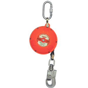 RETRÁCTIL C/CINTA DE NYLON + Gancho D.S. + Carabinero