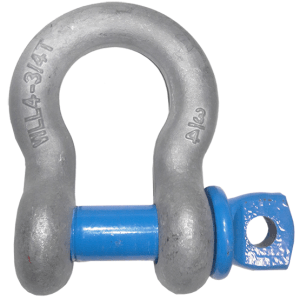 GRILLETE DE ACERO FORJADO ANCLA TIPO LIRA G-209 3/8" 1TN SLR