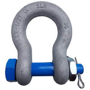 GRILLETE DE ACERO FORJADO ANCLA TUERCA PASADOR G-2130 2" 35TN SLR