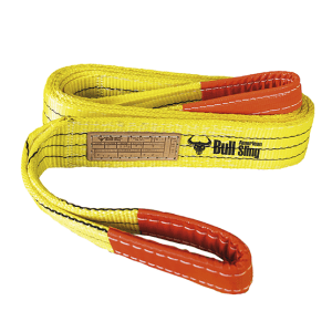 ESLINGA DE POLIÉSTER AMARILLO 90mm(3")X1mtsX3TX2CAPAS FS 7:1 EN 1492-1 (NORMATIVA EUROPEA) AMERICAN BULL